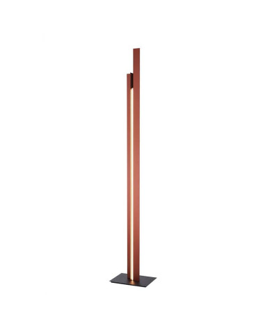 Lámpara de pie minimalista LED 48W en acabado terracota 3000K