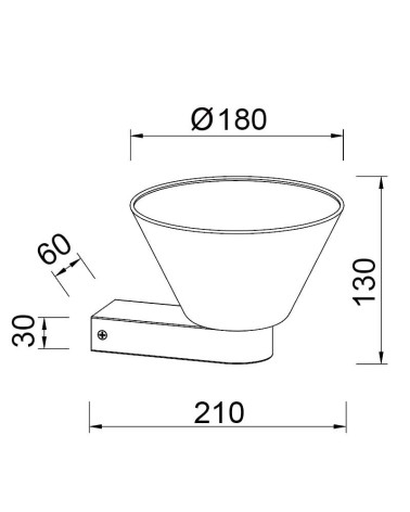 Lámpara de techo LED 42W intensidad de luz regulable 3000K color negro