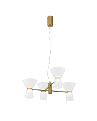 Aplique de pared elegante 19cm LED 5W 3000K negro