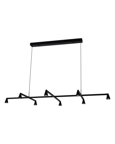 Aplique de pared elegante 60cm LED 5W 3000K negro