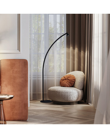 Aplique luz arriba y abajo LED 6W estilo mid-century moderno 3000K acabado oro y cristal