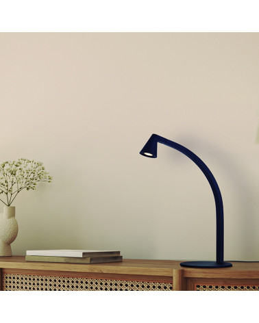 LED 5W uplight wall light, mid-century modern style, 3000K gold and crystal finish