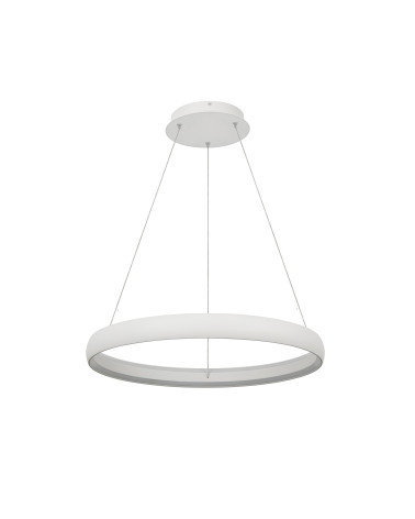 LED ring pendant lamp 42W 3000K dimmable Triac white finish