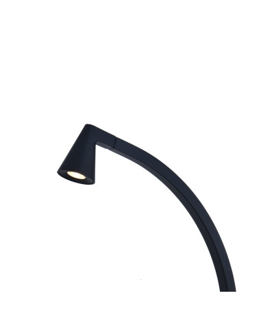 Black LED table lamp 6W warm light 3000K