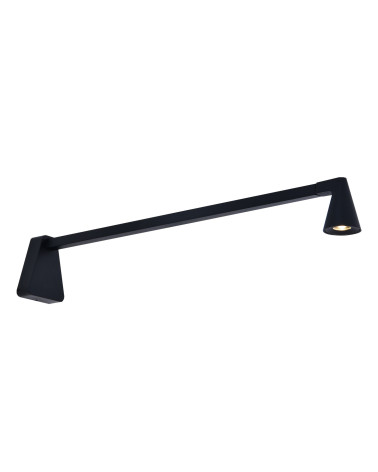 Aplique de pared elegante 80cm LED 5W 3000K negro