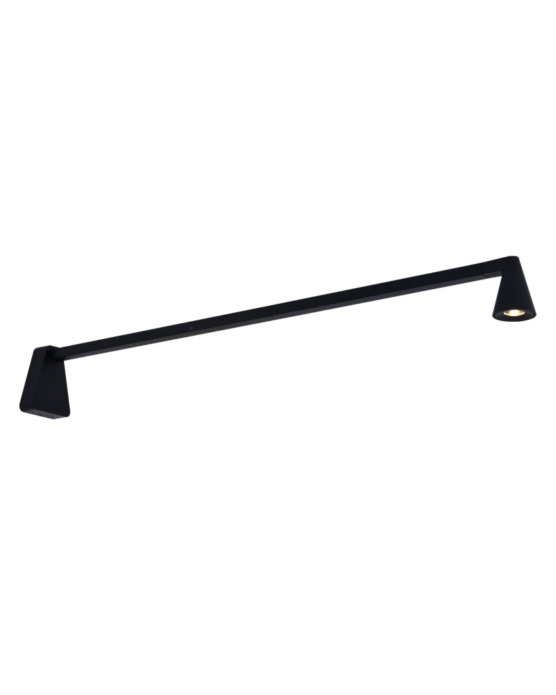 Aplique de pared elegante 60cm LED 5W 3000K negro