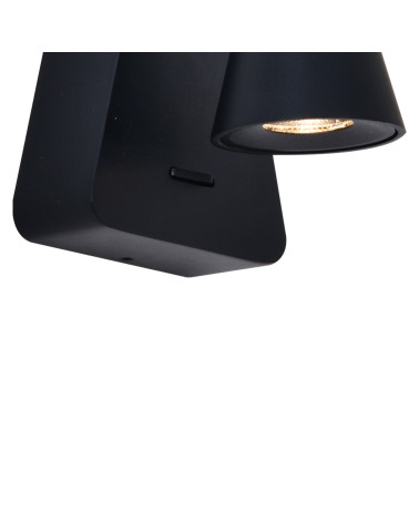 Elegant wall light 9cm LED 5W 3000K black