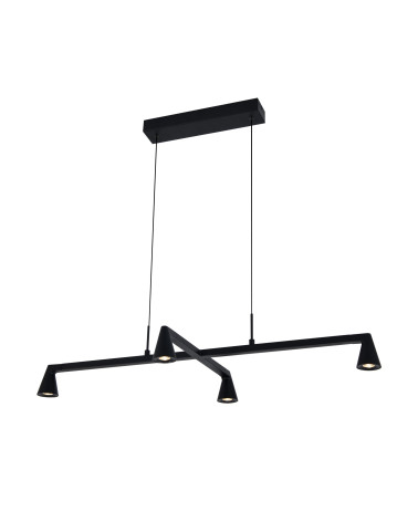 LED ceiling light 21W, adjustable light intensity 3000K, black