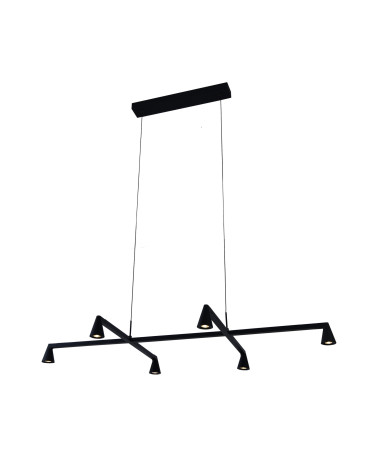 29W LED ceiling light, adjustable light intensity, 3000K, black