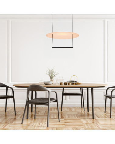 Lámpara de techo con plato difusor Ø60cm LED 30W 3000K minimalismo luz arriba y abajo
