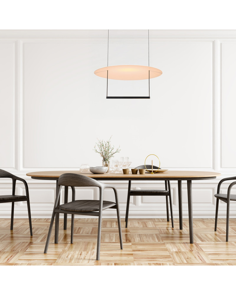 Ceiling lamp with diffuser plate Ø60cm LED 30W 3000K minimalist up and down light