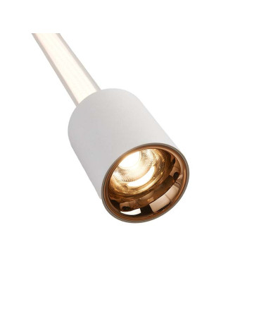 Lámpara Colgante Cilíndrica Slim LED 7W 3000K Blanca Minimalista