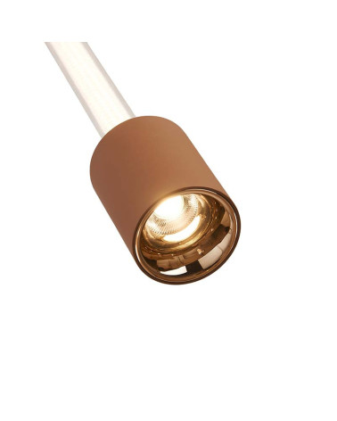 Slim LED 7W 3000K Minimalist Terracotta Cylindrical Pendant Lamp