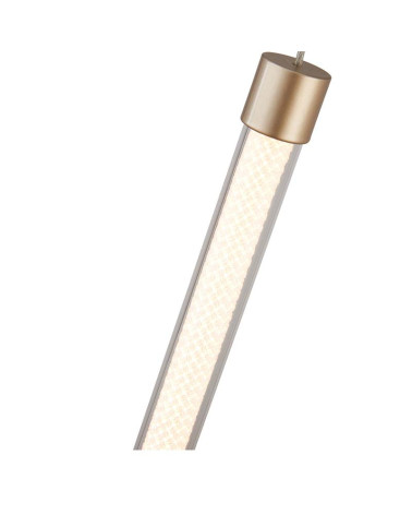 Lámpara Colgante Cilíndrica Slim LED 7W 3000K Dorada Minimalista