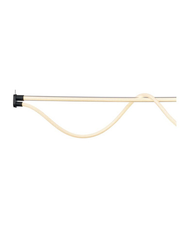 Linear LED Pendant Light 38W 3000K Flexible Black Silicone Hose 146cm IP20