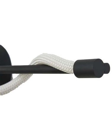 Modern LED Wall Light 7W 3000K Flexible Black Silicone Hose 60cm IP20