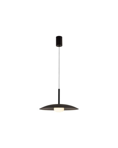 LED 12W 3000K Up and Down Pendant Light with 46cm Plate, Black, IP20