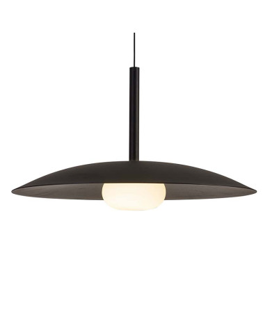 Lámpara Colgante Sube y Baja LED 12W 3000K Plato 46cm Negra IP20