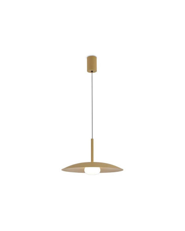 Lámpara Colgante Sube y Baja LED 12W 3000K Plato 46cm Oro Mate IP20