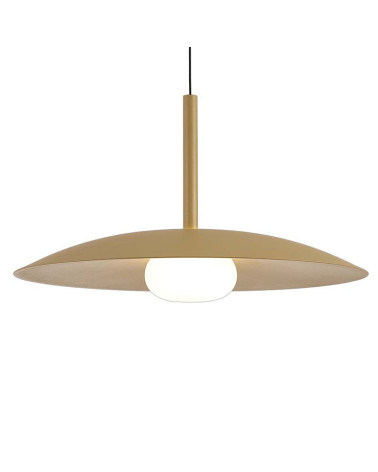 Lámpara Colgante Sube y Baja LED 12W 3000K Plato 46cm Oro Mate IP20