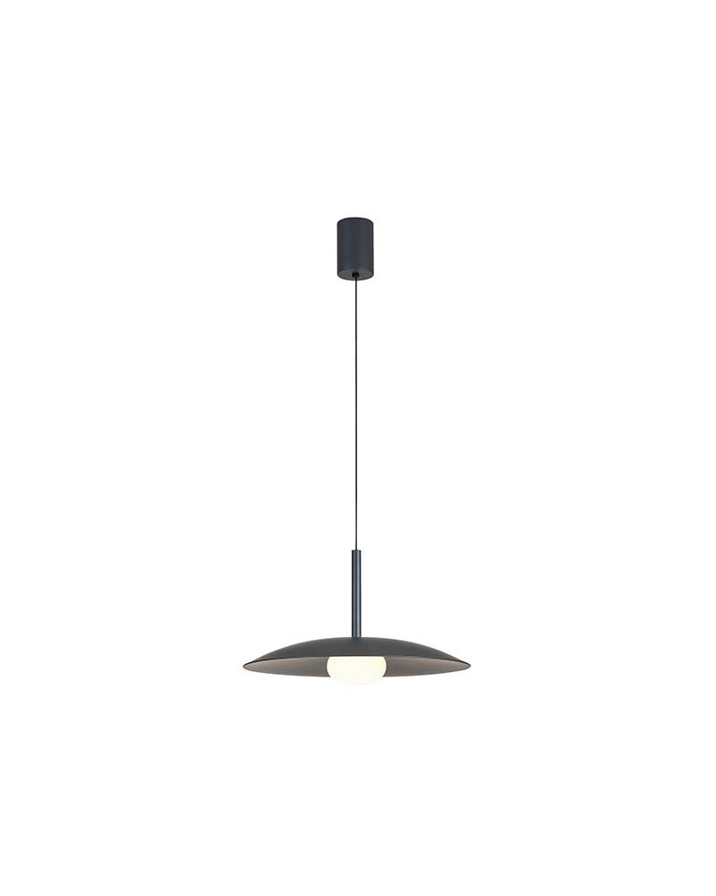 Lámpara Colgante Sube y Baja LED 12W 3000K Plato 46cm Gris Oscuro IP20