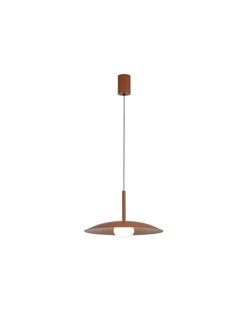 Lámpara Colgante Sube y Baja LED 12W 3000K Plato 46cm Terracota IP20