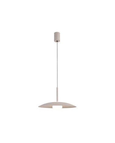 LED 12W 3000K Up and Down Pendant Light with 46cm Plate, White, IP20