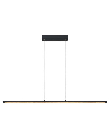 Lámpara Colgante Lineal Ultra-Slim LED 38W 3000K Negra Minimalista 120cm IP20