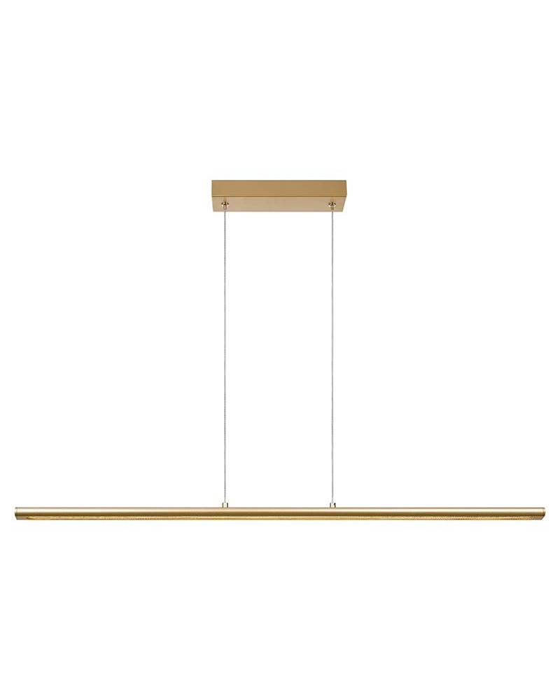 Lámpara Colgante Lineal Ultra-Slim LED 38W 3000K Oro Minimalista 120cm IP20
