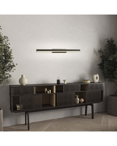 LED Triangular Prismatic Wall Light 22W 3000K Black 61cm IP20