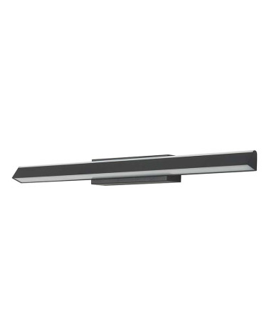 Aplique de Pared Prismático Triangular LED 22W 3000K Negro 61cm IP20