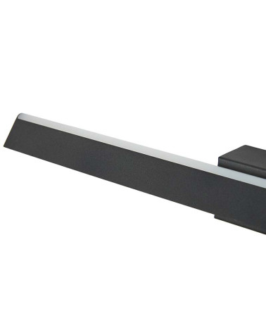 Aplique de Pared Prismático Triangular LED 22W 3000K Negro 61cm IP20