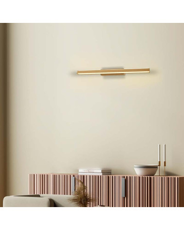LED Triangular Prismatic Wall Light 22W 3000K Gold 61cm IP20