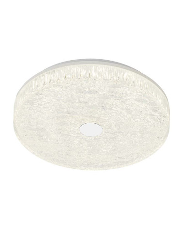 Plafón de Techo Moderno LED 45W CCT Regulable Mando Efecto Hielo Blanco 48cm IP20