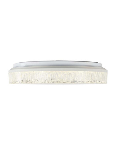 Plafón de Techo Moderno LED 45W CCT Regulable Mando Efecto Hielo Blanco 48cm IP20