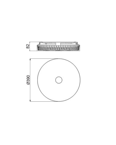 Modern LED Ceiling Light 45W CCT Dimmable Remote Control Ice Effect White 48cm IP20