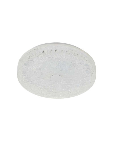 Plafón de Techo Moderno LED 45W CCT Regulable Mando Efecto Hielo Blanco 48cm IP20