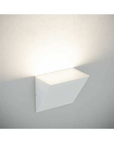 Aplique pared de exterior cuña LED 10W/20W 100º acabado blanco negro corten CCT