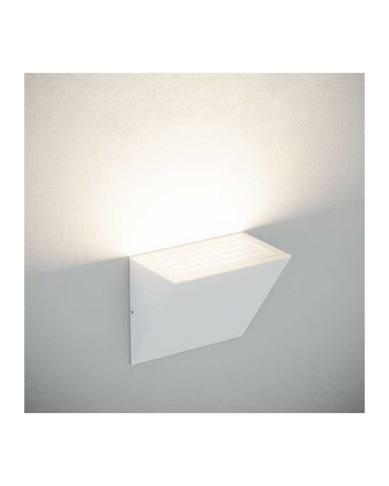 Aplique pared de exterior cuña LED 10W/20W 100º acabado blanco negro corten CCT