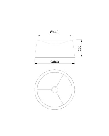 Pantalla crema para lampara de pie salón