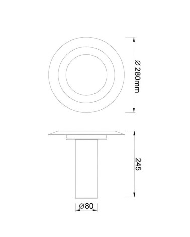 Lámpara de Sobremesa Moderna LED 12W 3000K con Interruptor acabado Blanco Mate IP20