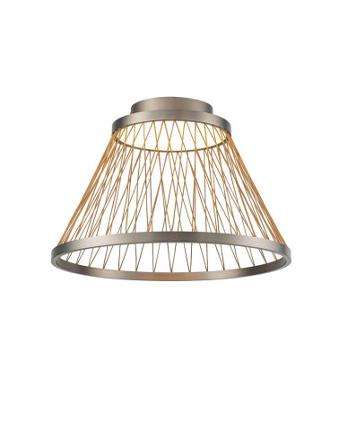 Modern LED Ceiling Light Ø50cm 43W 3000K Grey Finish IP20