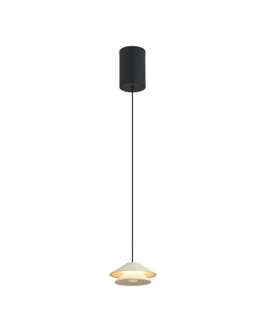 Lámpara Colgante Ø13cm Moderna LED 5W 3000K Regulable IP20 acabado Blanco