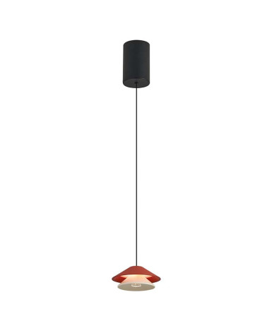Lámpara Colgante Ø13cm Moderna LED 5W 3000K Regulable IP20 acabado Naranja