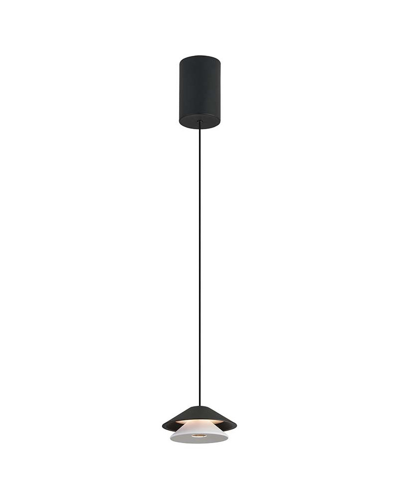 Lámpara Colgante Ø13cm Moderna LED 5W 3000K Regulable IP20 acabado Negro