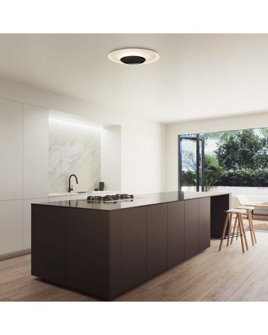 Plafón de Techo Moderno LED 24W 3000K acabado Blanco Mate IP20