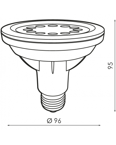 LED reflector bulb 96mm PAR30 LED SMART 10W E27 230V