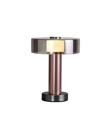 Table lamp Ø22cm 1xGU10 max. 12W contemporary style coffee color
