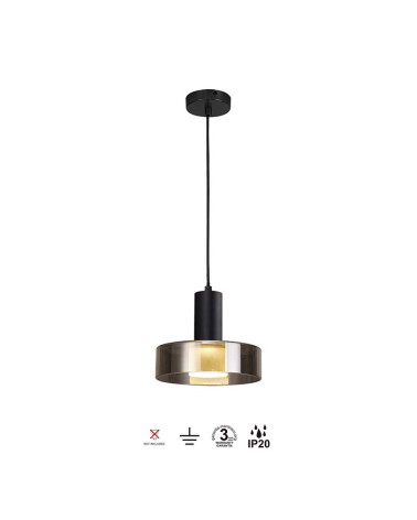 Ceiling light Ø22cm 1xGU10 max. 12W contemporary style black