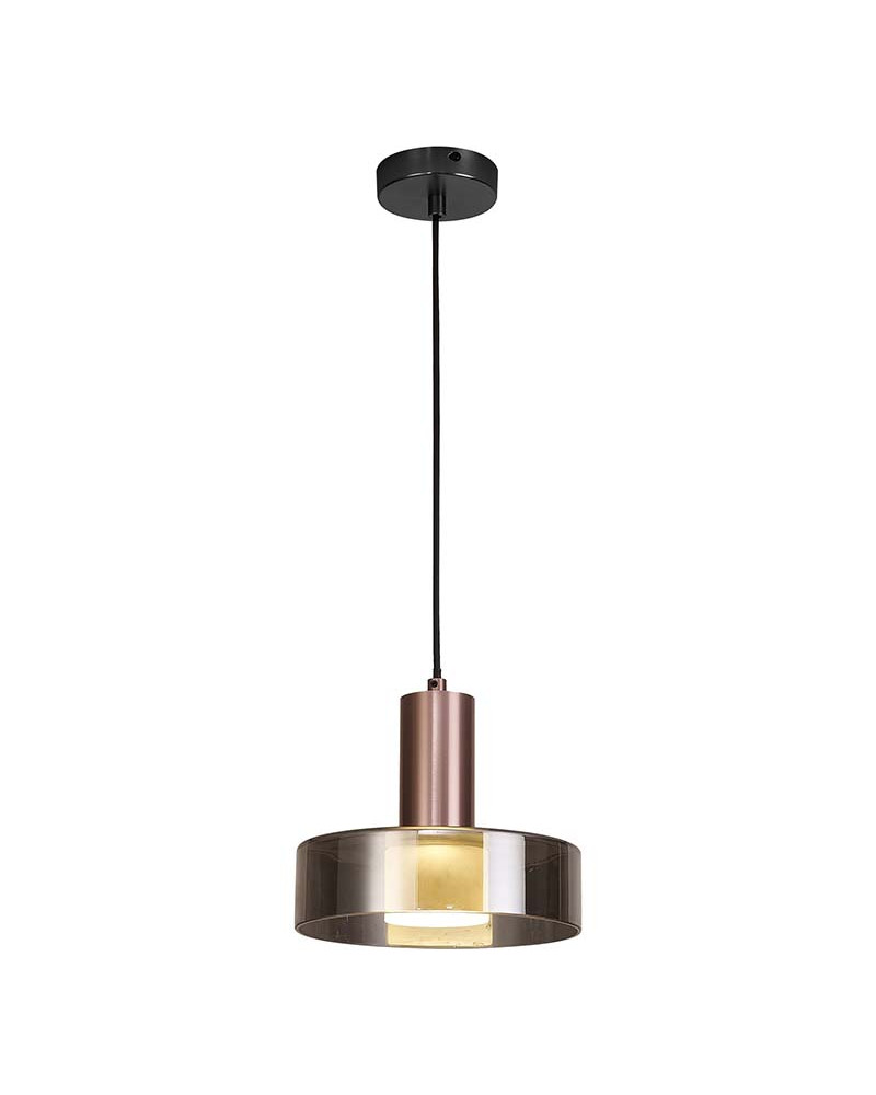 Ceiling light Ø22cm 1xGU10 max. 12W contemporary style coffee color